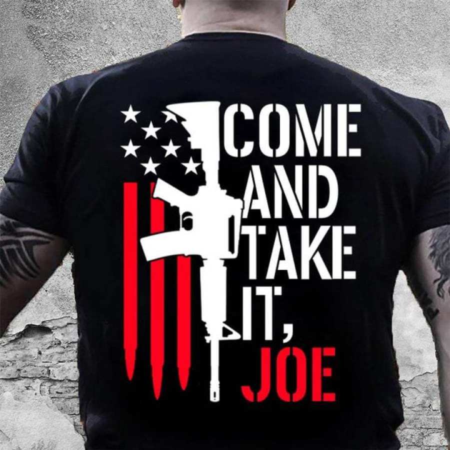

I Like My Guns Like Biden Likes His Voters Mens Tank Men Cotton Tee