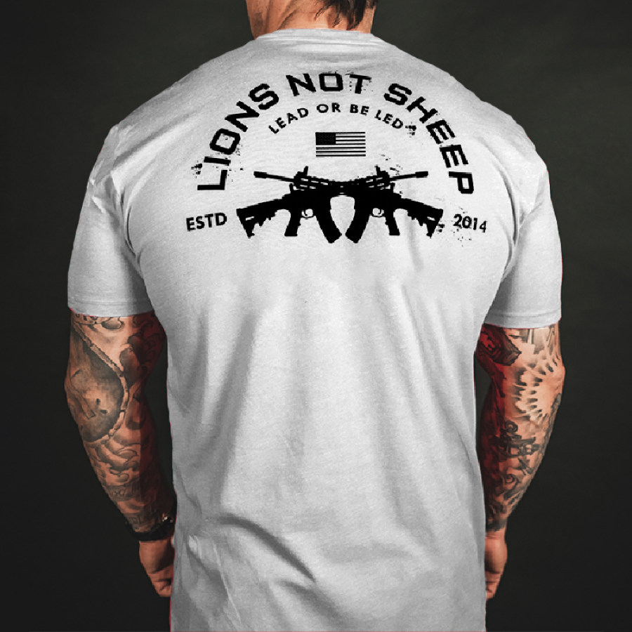 

Lions Not Sheep Men's Cotton T-shirt