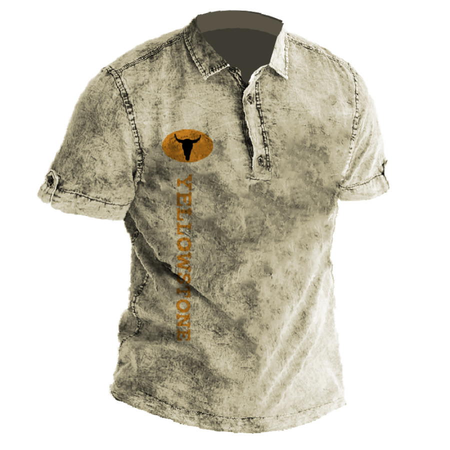 

Men's Vintage Yellowstone Polo Shirt