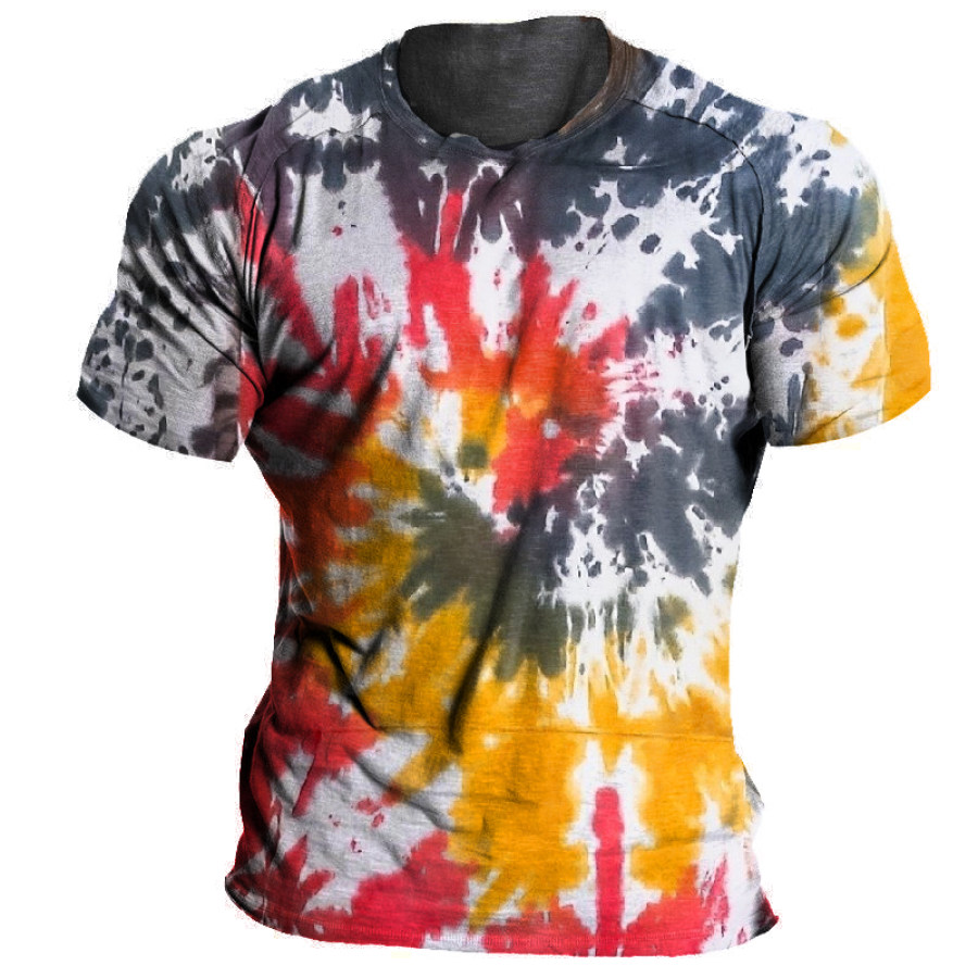 

Men's Vintage Tie Dye Crewneck T-Shirt