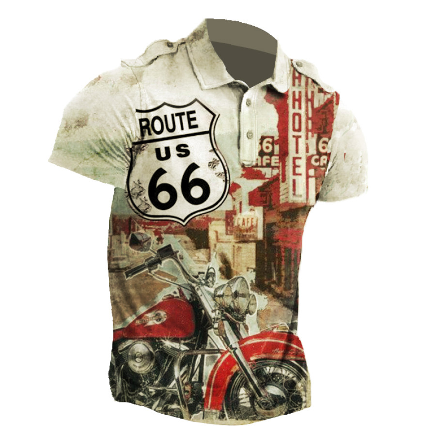 

Men's Route 66 Motorcycle T-Shirt