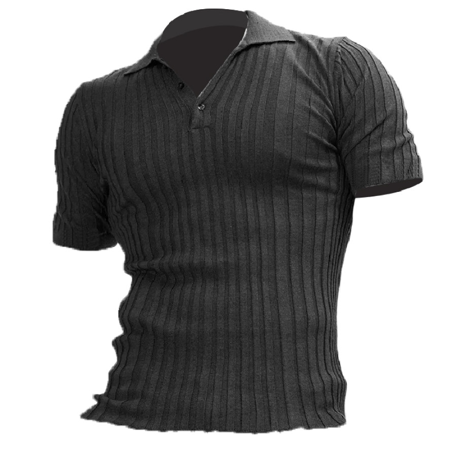 

Men's Pocket Fabric Polo Collar T-shirt