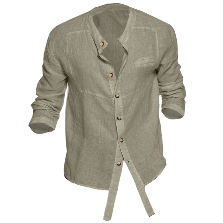 

Men's Outdoor Vintage Cotton Linen Casual Shirt