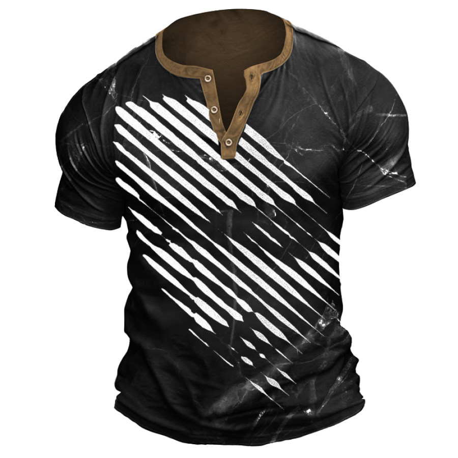 

Men's Abstract Face Print T-Shirt