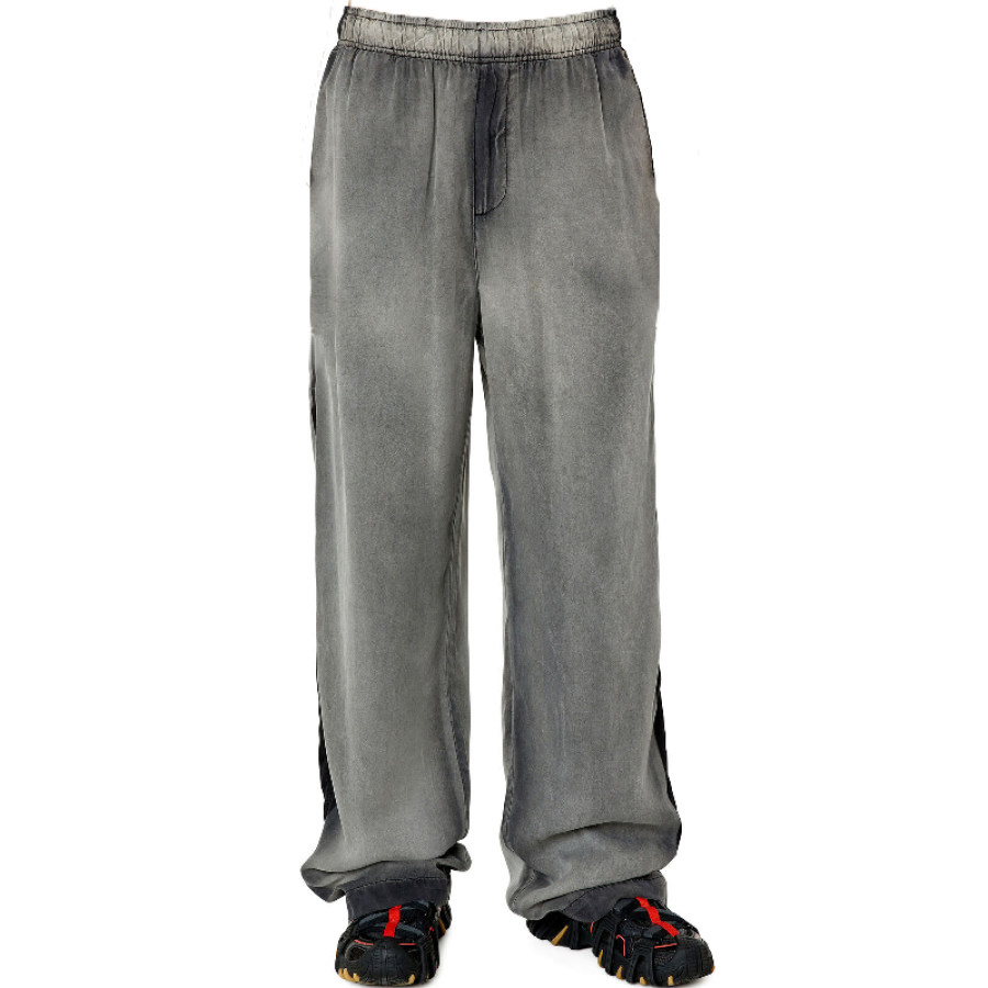 

Men's Outdoor Retro Solid Color Stitching Trousers