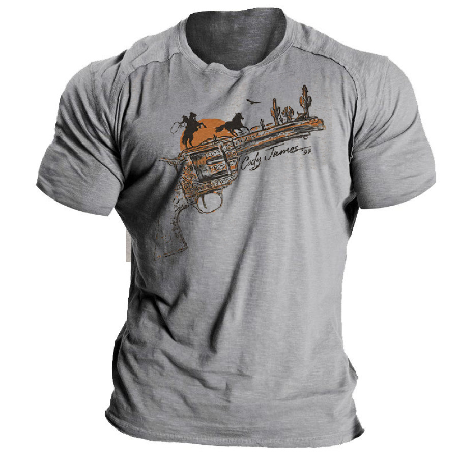 

Men's Vintage Western Graphic T-Shirt