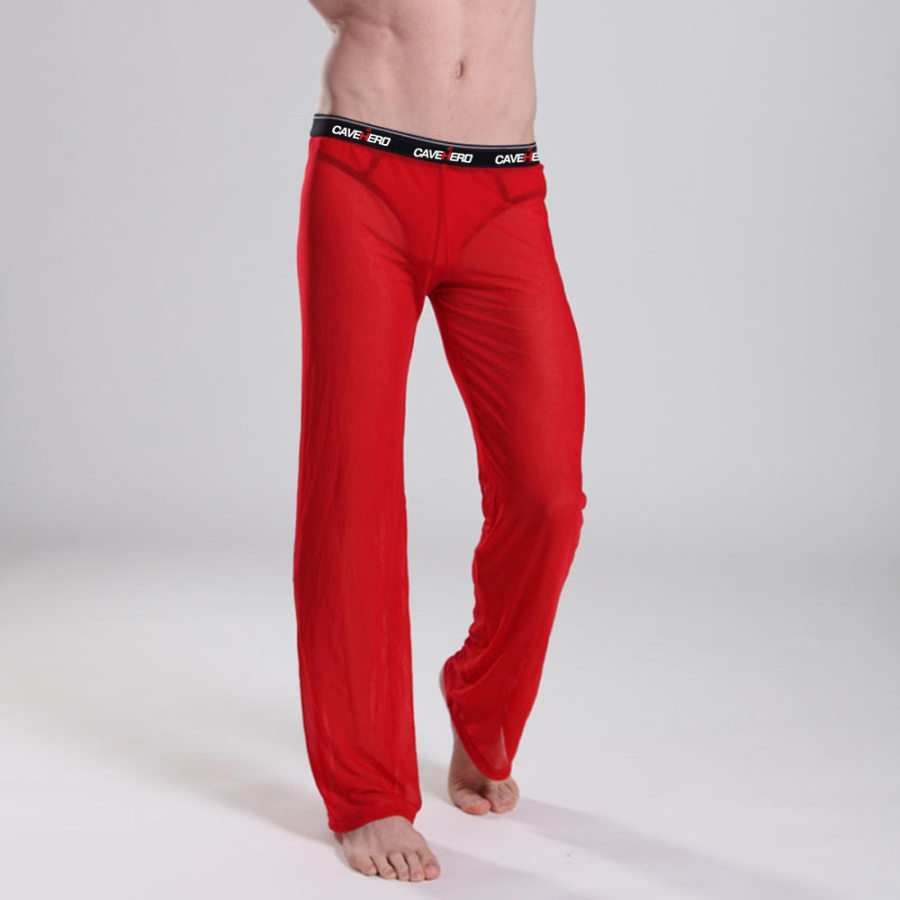 

Men's Sexy Mesh Home Casual Trousers