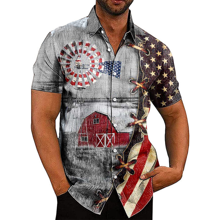 

Men's Farm Hawaiian Casual Shirt