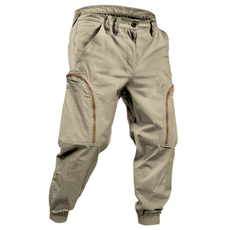 

Men's Retro Large Pocket Casual Cargo Pants
