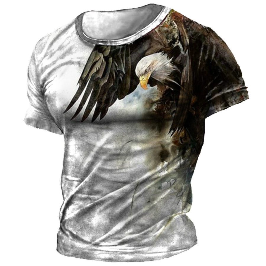 

Men's American Eagle Print Crew Neck T-Shirt