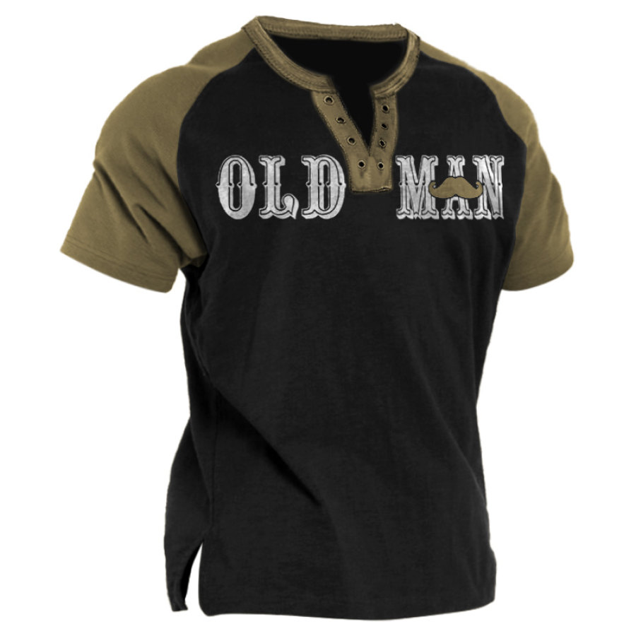 

Old Man Men's Vintage Colorblock T-Shirt