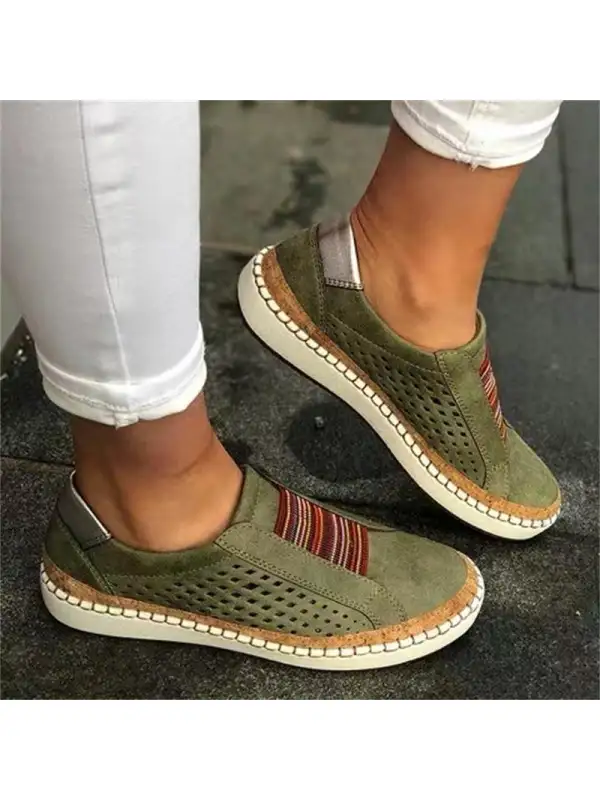Women's Slip-Ons Plus Size Outdoor Daily Flat Heel Round Toe Casual Faux - Gethefashion.chimpone.com 