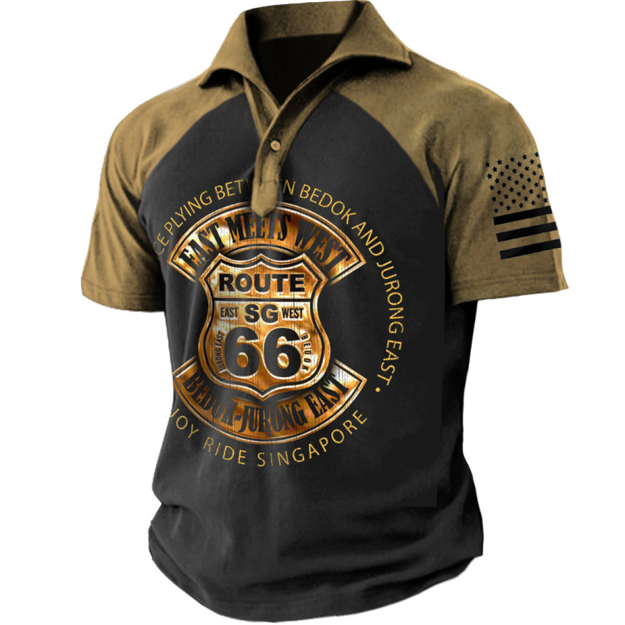 

Men's Vintage Route 66 Short Sleeve T-Shirt