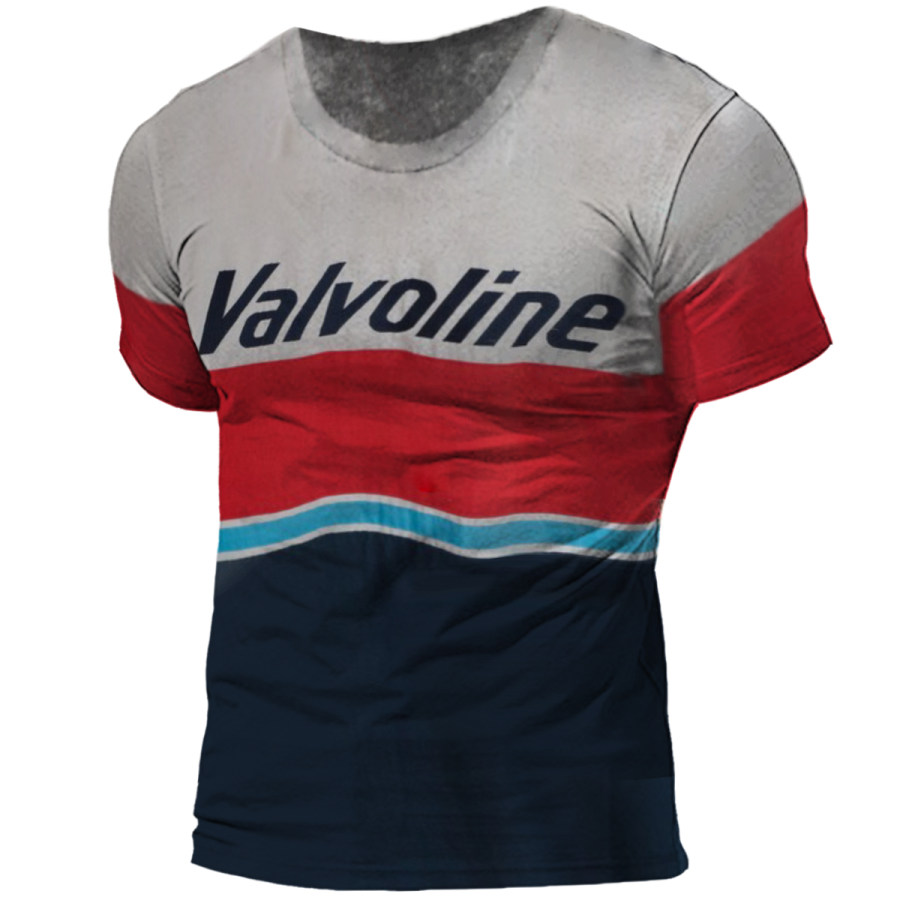 

Men's Vintage Valvoline Round Neck Short Sleeve T-Shirt