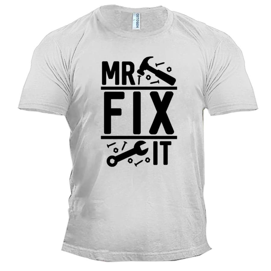 

Mr Fix IT Father's Day Men's Cotton T-Shirt