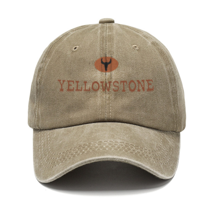 

Herren-Sonnenhut Mit Vintage-Yellowstone-Print