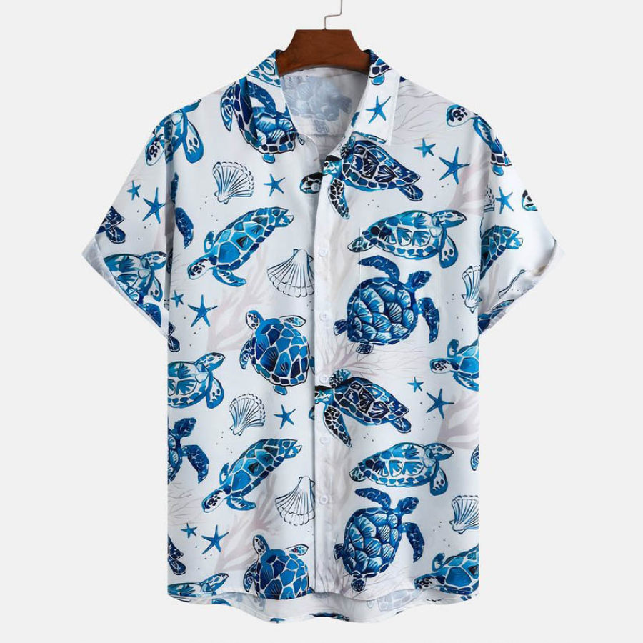 

Men's Sea Turtle Hawaiian Beach Short Sleeved Shirt