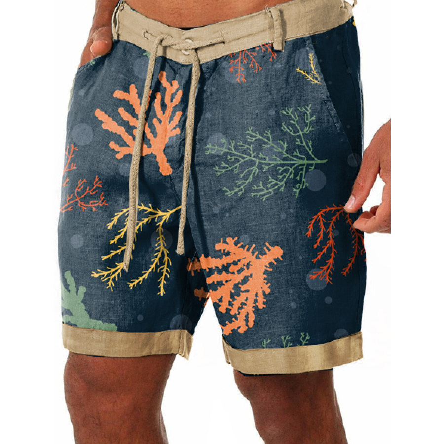 

Men Ocean And Marine Life Pattern Shorts