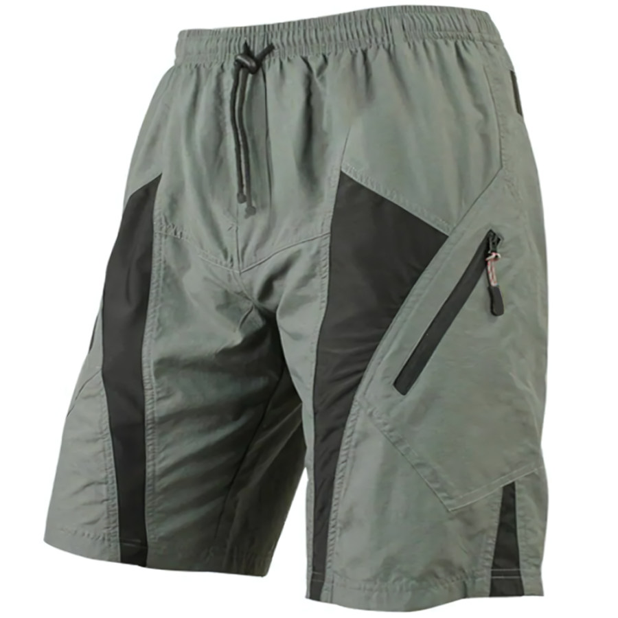

Men's Outdoor Tactical Colorblock Zip Pocket Shorts