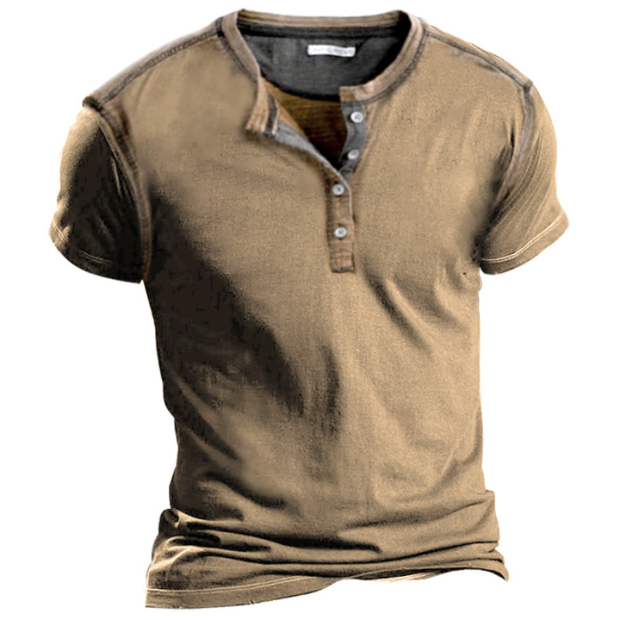 

Men's Vintage Training Henley T-Shirt