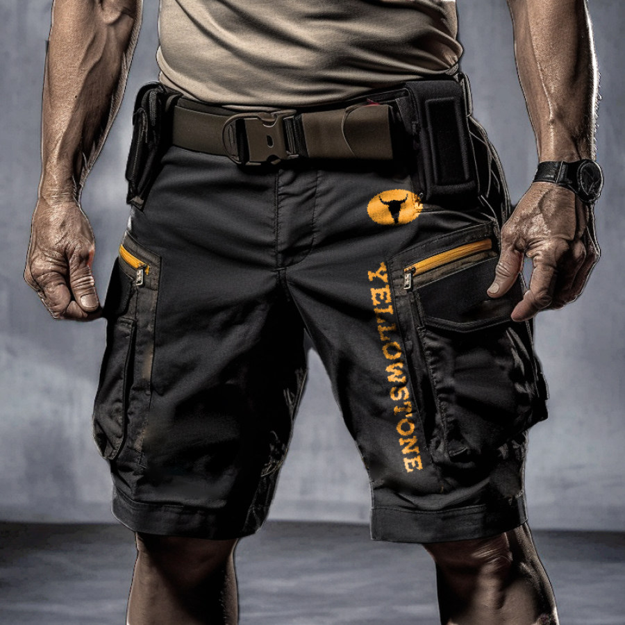 

Men's Outdoor Multifunctional Zipper West Yellowstone Cargo Shorts