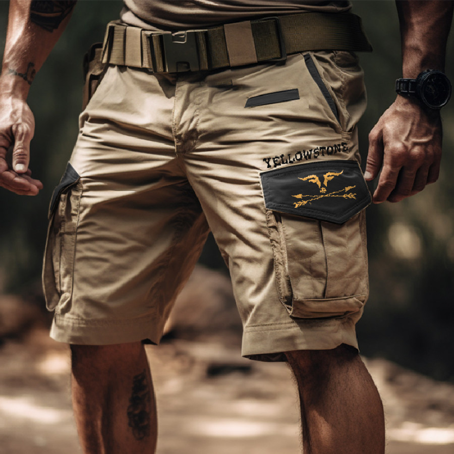 

Men's Outdoor Multifunctional Colorblock West Yellowstone Cargo Shorts