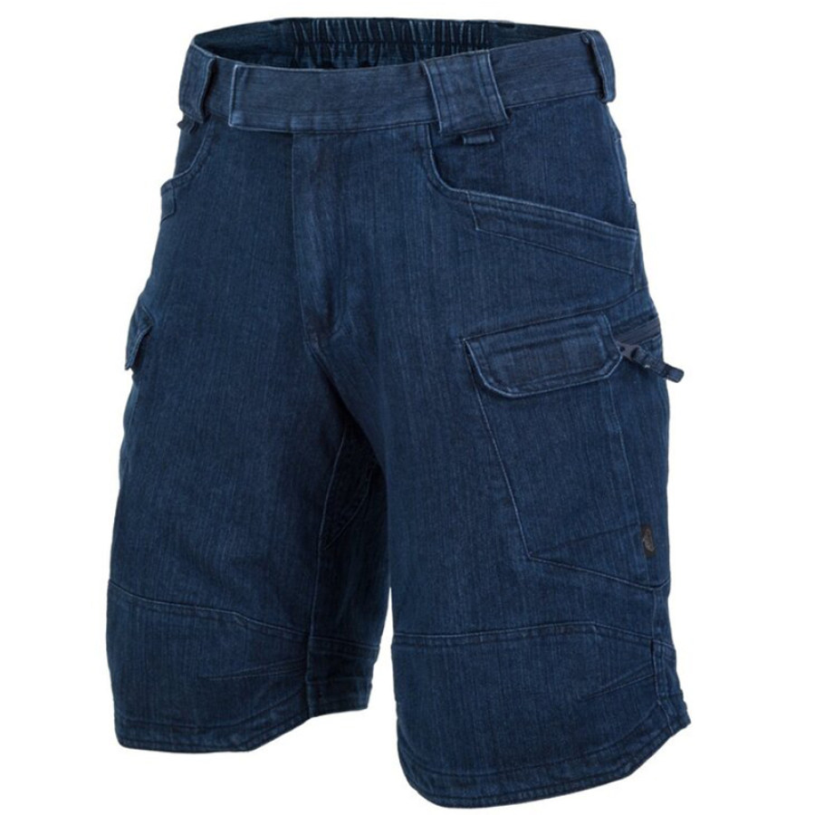 

Men's Multifunctional Outdoor Tactical Denim Shorts