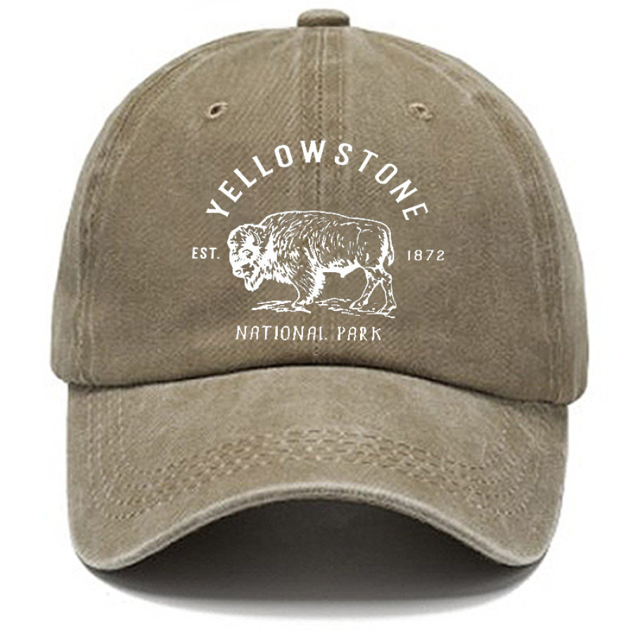 

Casquette De Cow-boy Western Yellowstone Vintage Pour Hommes