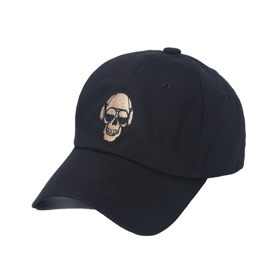 

Gorra De Béisbol Con Bordado De Calavera Vintage Para Hombre