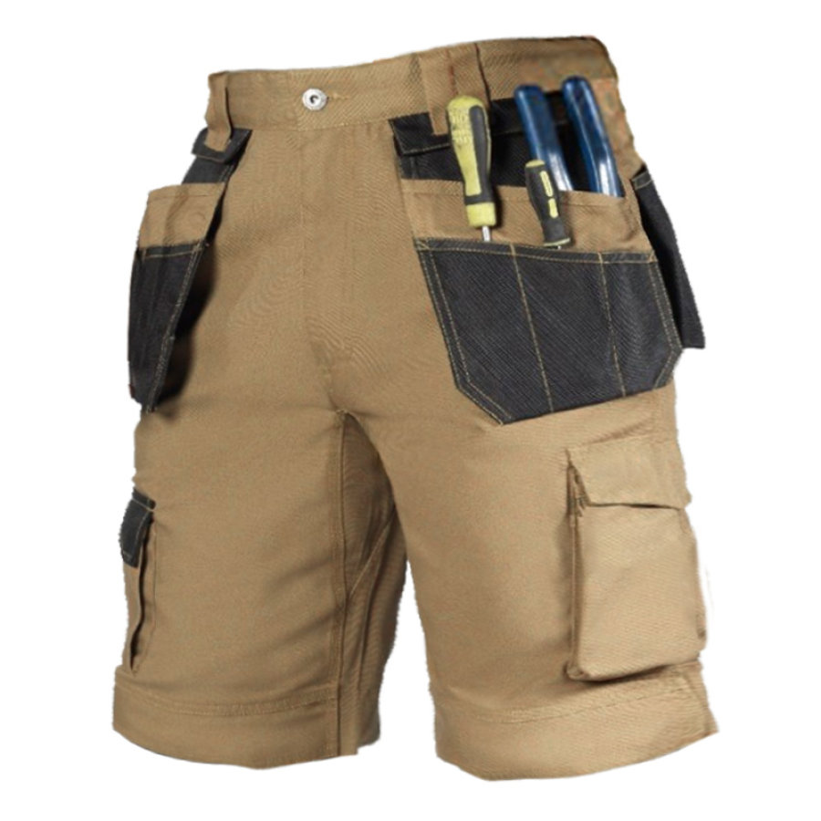 

Men's Repairman Multi Pocket Cargo Shorts