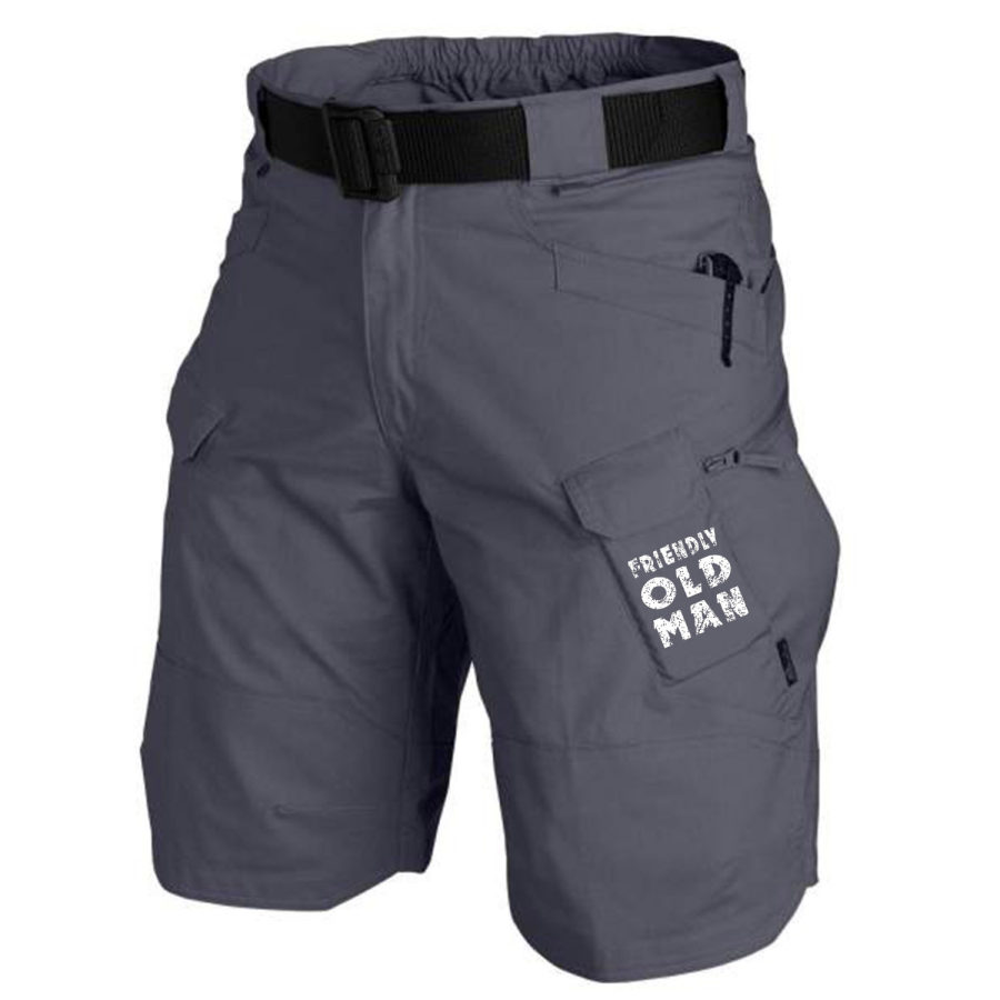 

Men's Old Man Multifunctional Waterproof Multi-Pocket Outdoor Tactical Shorts
