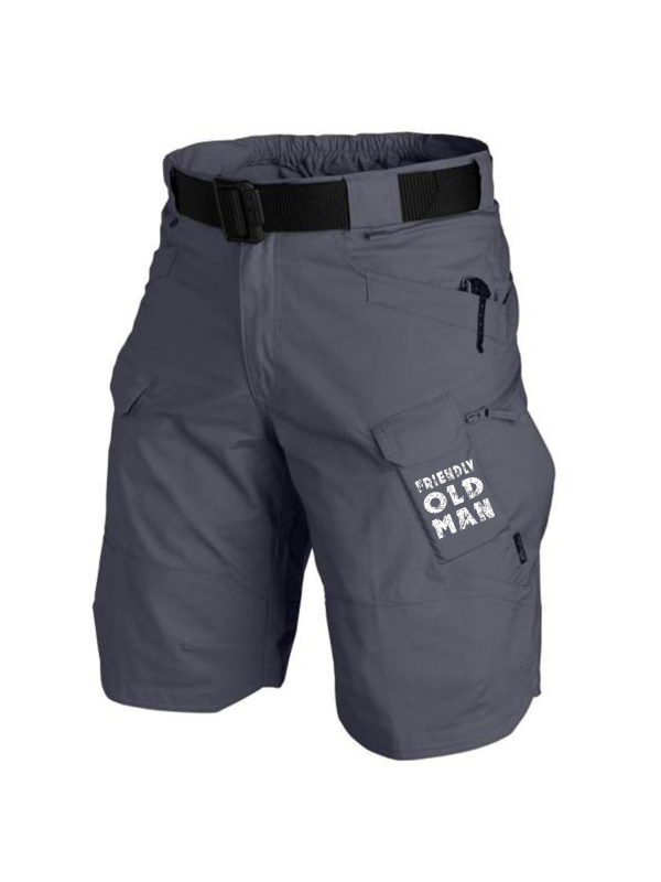 Men's Old Man Multifunctional Waterproof Multi-Pocket Outdoor Tactical Shorts