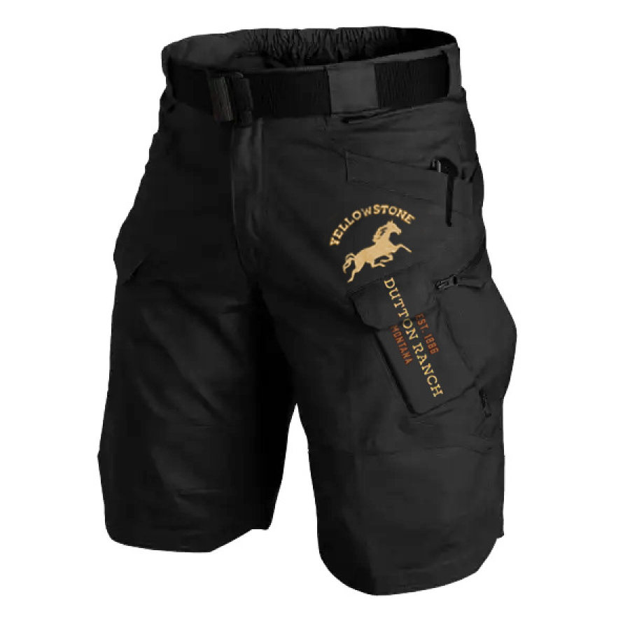 

Pantaloncini Tattici Da Esterno Multifunzionali Con Logo Yellowstone Da Uomo