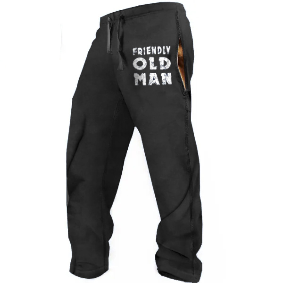 

Men's Vintage Old Men Casual Pants