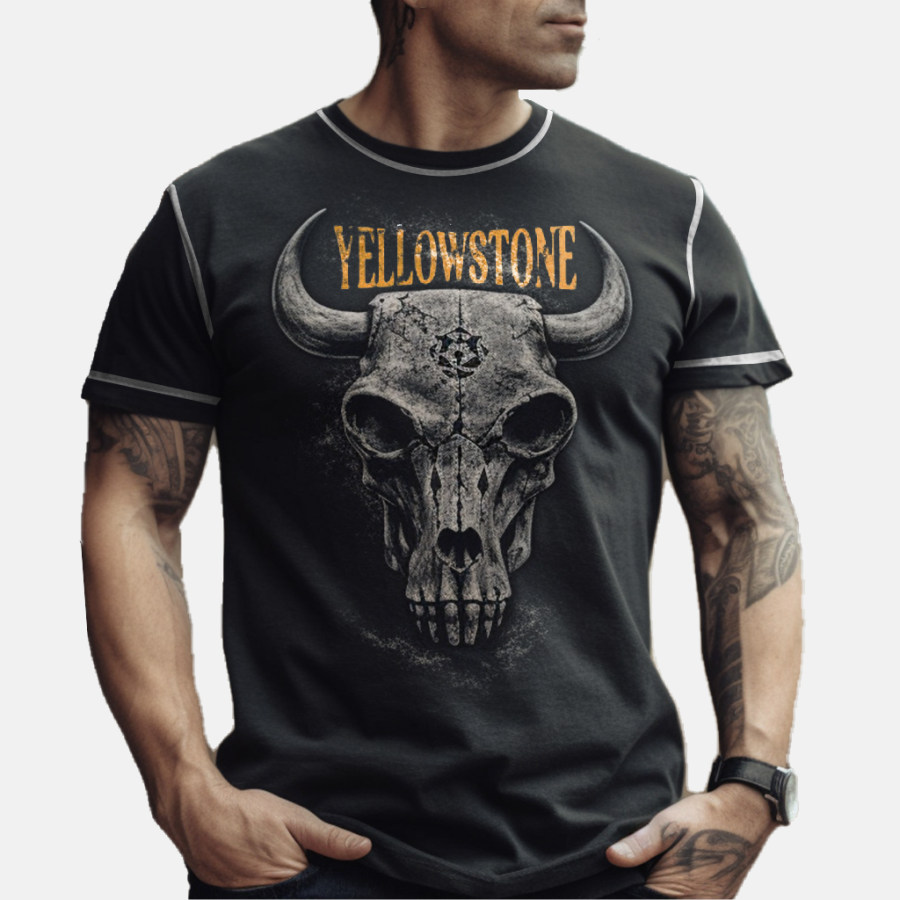 

Men's Outdoor Vintage West Yellowstone Comfort Breathable Stretch Neck T-Shirt