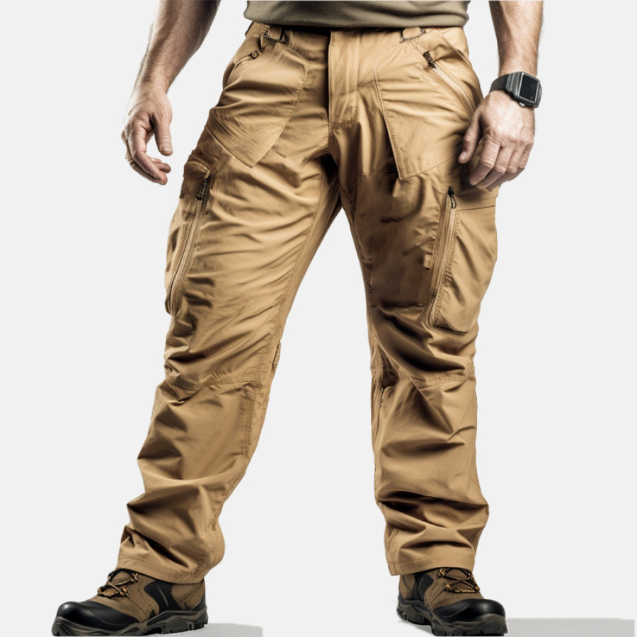 

Men's Classic Vintage Zipper Pocket Utility Cargo Multi-Purpose Trousers