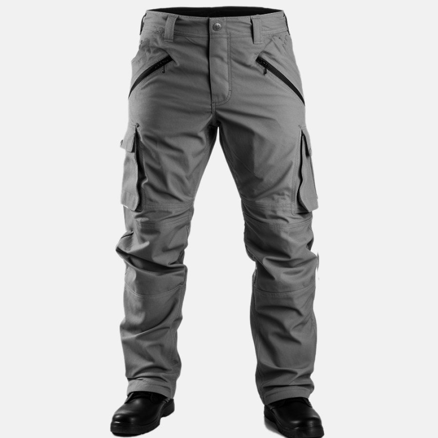 

Men's Outdoor Vintage Zipper Pocket Utility Cargo Pants