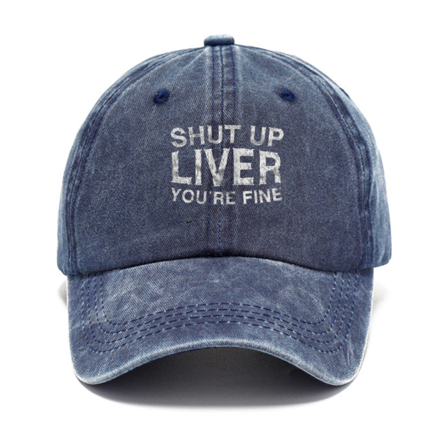 

Shut Op Liver You're Fine Men Vintage Washed Sun Hat