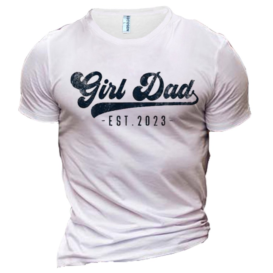 

Girl's Dad Men's Fun Cotton T-shirt