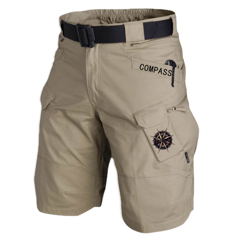 

Nautischer Kompass Für Herren Multifunktionale Wasserdichte Taktische Outdoor-Shorts Mit Mehreren Taschen