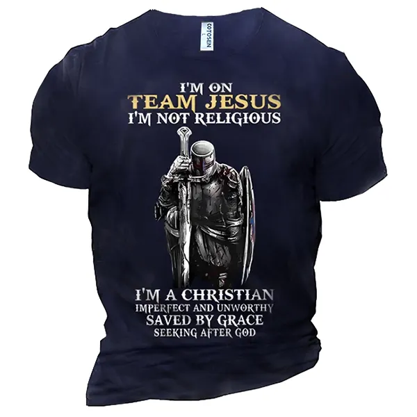 Men's I Am A Christian Imperfect And Unworthy Saved By Grace Seeking After God Cotton Tee Men's I Am A Christian Imperfe - Kalesafe.com 