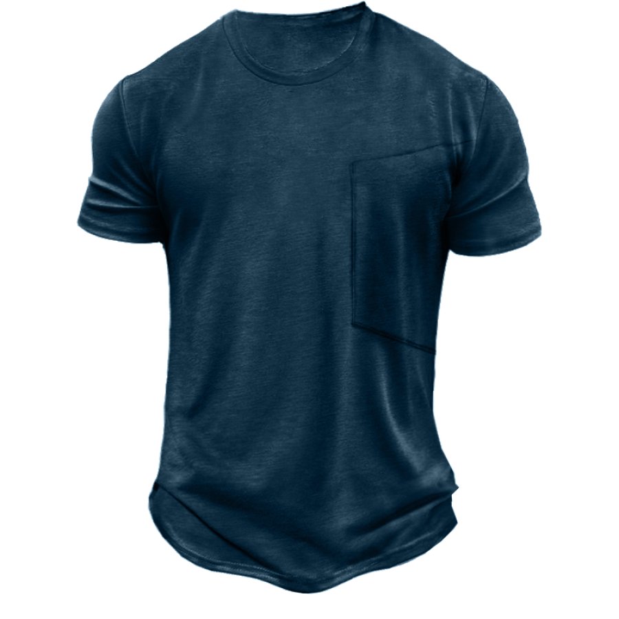 

Men's Breathable Casual Comfort Pocket T-Shirt