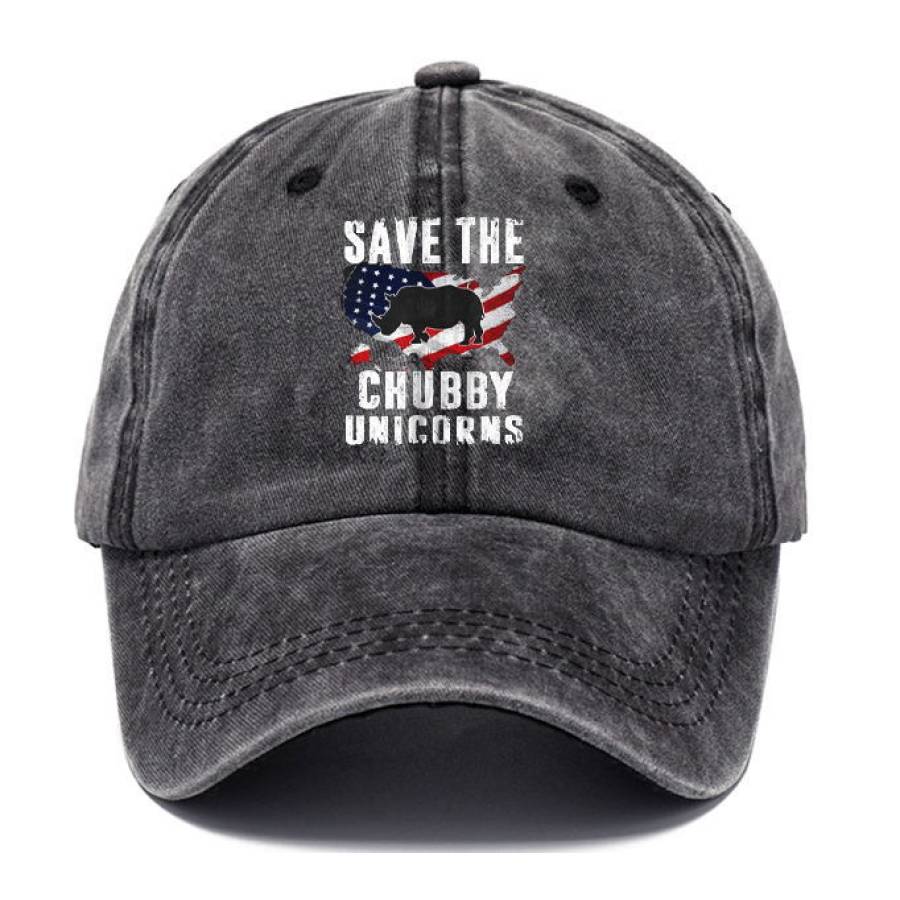 

Cappello Da Sole Da Uomo Save The Chubby Unicorns Con Bandiera Americana