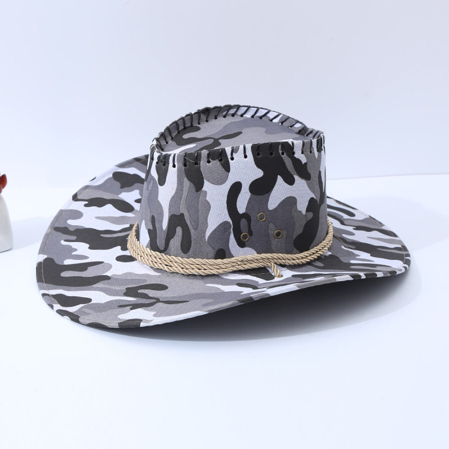 

Мужская винтажная ковбойская шляпа от солнца в стиле вестерн