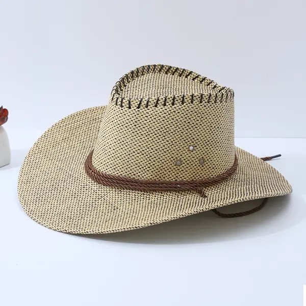 Men's Vintage Western Cowboy Sun Hat