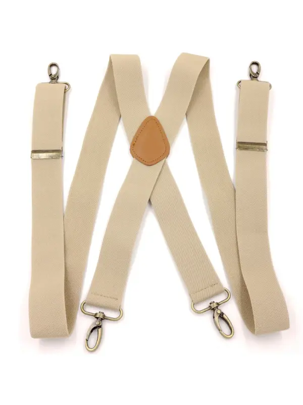 Men's Trousers Elastic Shoulder Strap Hook Buckle Suspenders Clip - Gethefashion.chimpone.com 