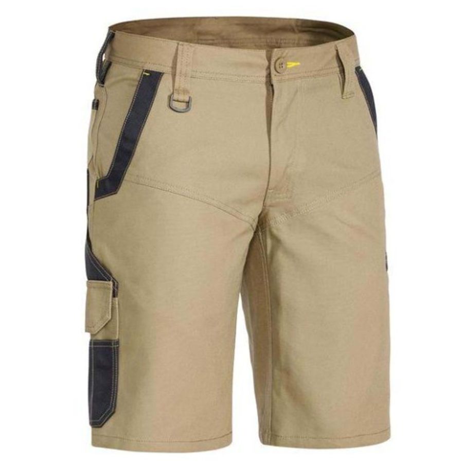 

Men's Retro Multi-Pocket Colorblock Cargo Shorts