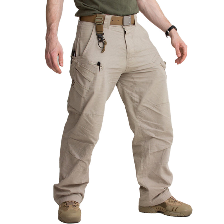 

Men's Outdoor Waterproof And Tear-resistant Multi-functional Multi-pocket Tactical Training Pants Practical Overalls Tro