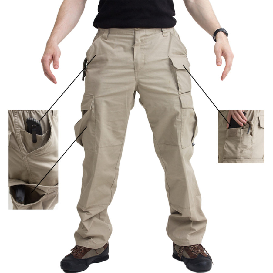 

Men's Outdoor Waterproof And Tear-resistant Multi-functional Tactical Training Pants Practical Overalls Trousers