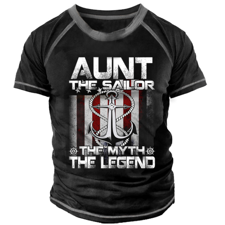 

AUNT The Sailor The Myth The Legend Men Cotton Tee